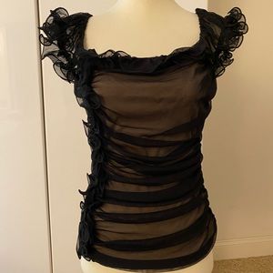 Dolce Cabo Women’s black elegant top. New with tag